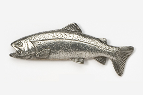 #112 - Rainbow Trout Antiqued Pewter Pin