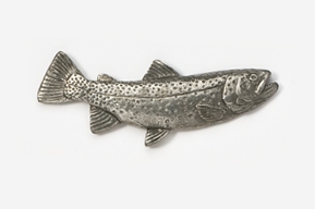 #130 - Cutthroat Trout Antiqued Pewter Pin
