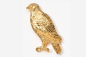 #367G - Hawk 24K Gold Plated Pin