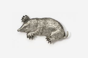#419E - Mole Antiqued Pewter Pin