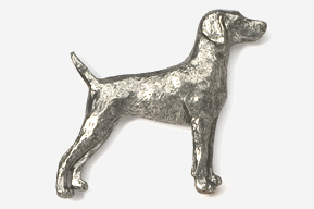 #451A - Weimeraner Antiqued Pewter Pin