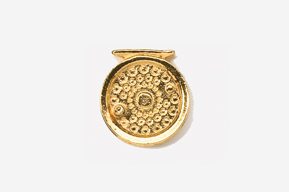 #521G - Fly Reel 24K Gold Plated Pin