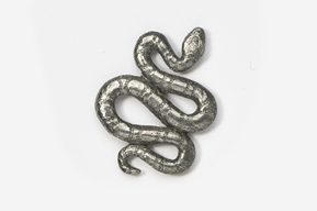 #606 - Snake Antiqued Pewter Pin