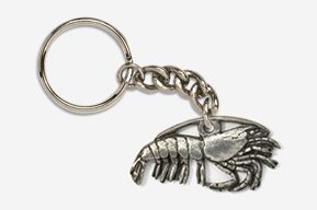 #K532 - Shrimp Antiqued Pewter Keychain