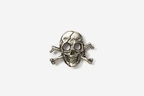 #M801 - Skull and Cross Bones / Pirate Skull Pewter Mini-Pin