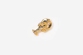 #TT530AG - Top View Lobster 24K Plated Tie Tac