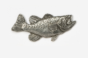 A silver fish is shown on a white background.