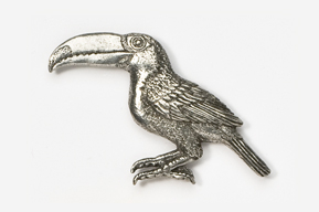 A silver bird with long legs and beak.