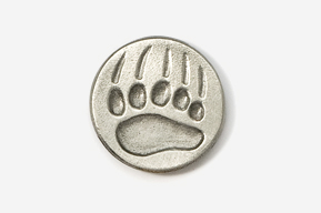 A bear paw print coin is shown here.