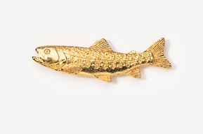 A gold fish is shown on the white background.