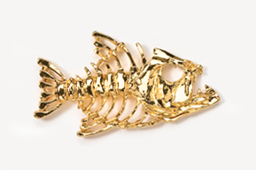 A gold lobster is shown in this picture.