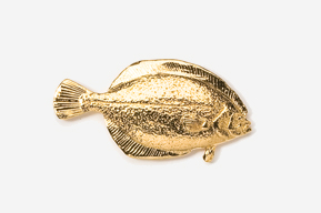 A gold fish is shown on the white background.