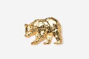 A gold bear is shown in this picture.