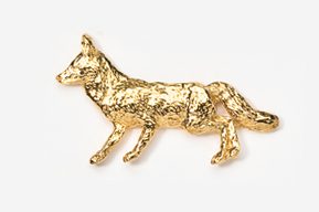 A gold colored animal is shown in the picture.