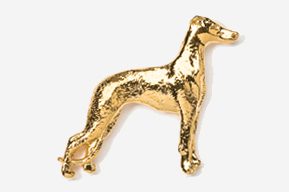 A gold dog is standing up in the air.