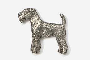 A silver dog is shown in this picture.