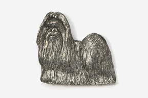 A silver dog is shown in this picture.