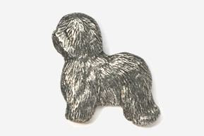 A silver dog is shown in this picture.