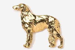 A gold dog is standing in front of the camera.