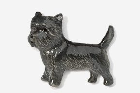 Cairn Terrier Hand Painted Pin