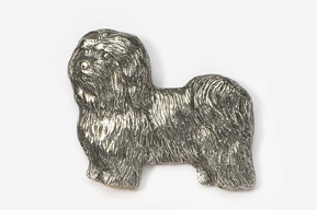 A silver dog is shown in this picture.