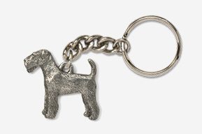 A keychain with a dog on it