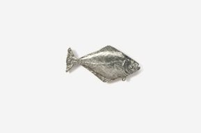 A silver fish is shown on the white background.