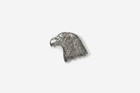 A silver eagle head is shown on the white background.