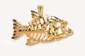 A gold lobster pendant is shown in this picture.