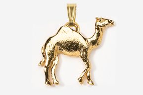 A gold camel charm is shown in this picture.