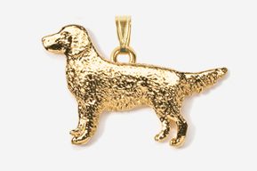 A gold dog is shown in this picture.