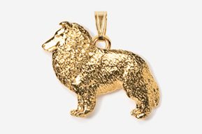 A gold dog is shown in this picture.