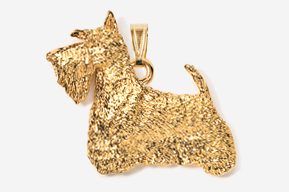 A gold dog is shown in this picture.