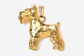 A gold plated dog is shown in this picture.