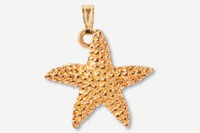 A gold starfish pendant is shown.