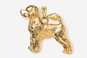 A gold dog is shown in this picture.