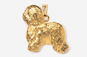 A gold dog is shown in this picture.