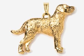 A gold dog is shown in the picture.