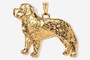 A gold dog is shown in this picture.