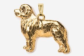 A gold dog is shown in this picture.