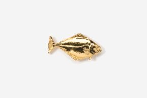 A gold fish is shown on the white background.