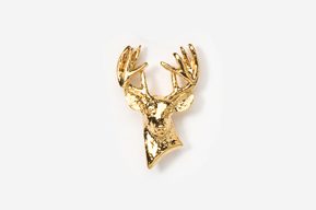 10 Point Buck 24K Plated Tie Tac