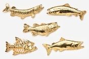 24K Gold Plated Freshwater Fish Pins