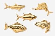 24K Gold Plated Salt Water Fish Pins